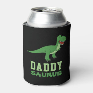 Daddysaurus Dinosaur T-Rex Dino Dad Father's Day Can Cooler