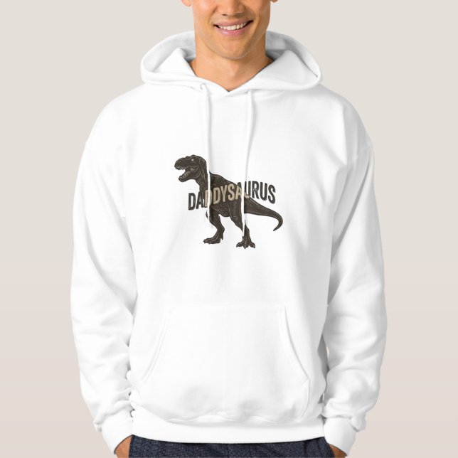 Daddysaurus Dinosaur Vintage Engraving Shirt Desig (Front)