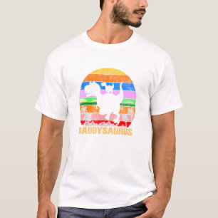 Daddysaurus Fathers Day T Rex Dad Papa Dinosaur Me T-Shirt