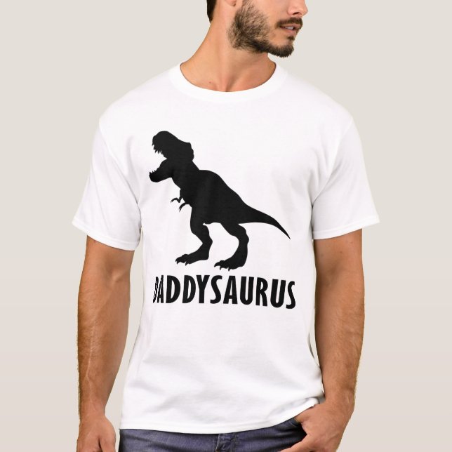daddysaurus father's day T-Shirt (Front)