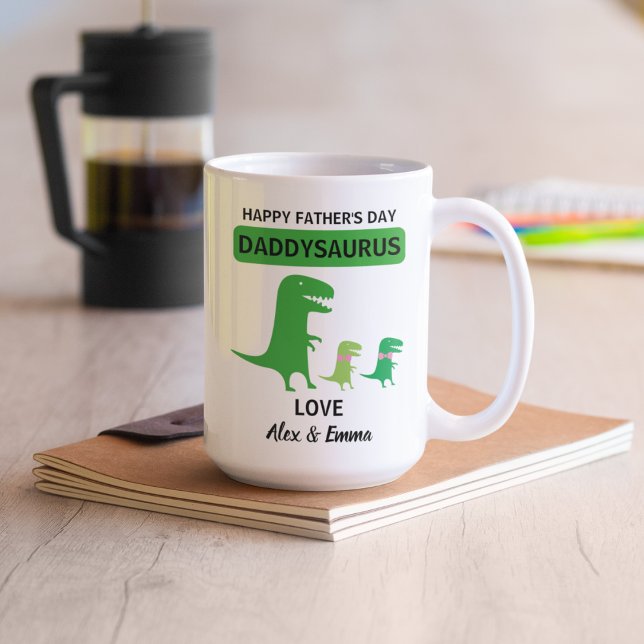 Daddysaurus Mug, Personalized Father's Day Mug (Creator Uploaded)