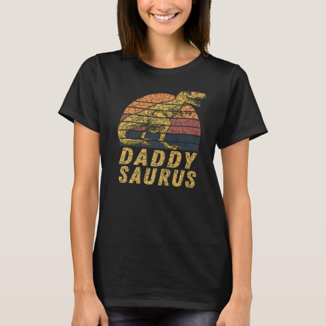 Daddysaurus Rex  Daddy Saurus Family T-Shirt (Front)