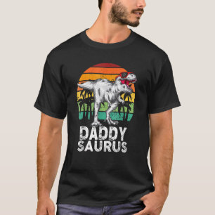 Daddysaurus Rex Dinosaur Dad Saurus Family Matchi T-Shirt