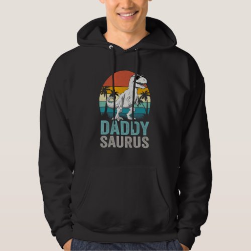 Daddysaurus Rex Dinosaur Daddy Saurus Family Match Hoodie