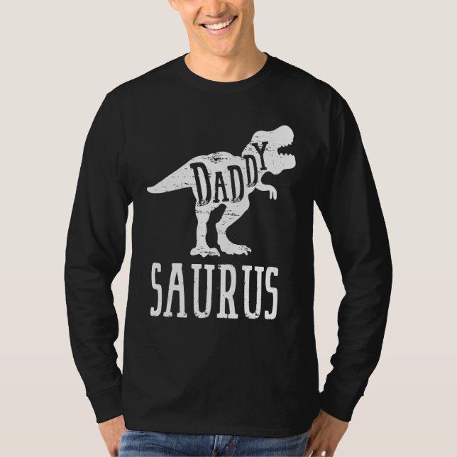 Daddysaurus Rex Dinosaur Daddy Saurus Family Match T-Shirt (Front)