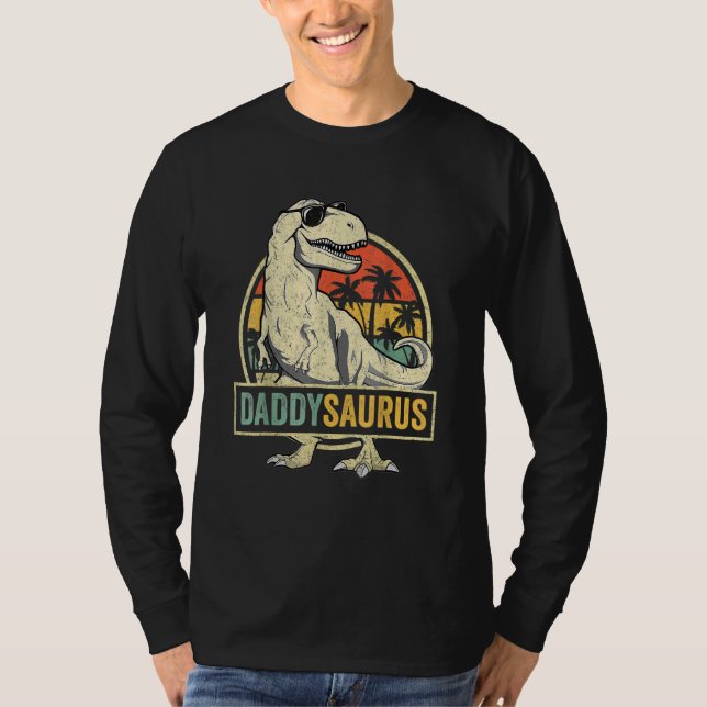 Daddysaurus Rex Dinosaur Daddy Saurus Family Match T-Shirt (Front)