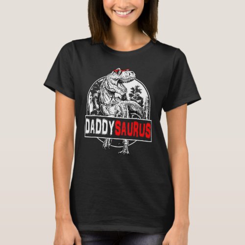 Daddysaurus Rex Dinosaur  Daddy Saurus Family T_Shirt