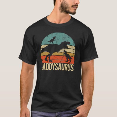 Daddysaurus Rex Dinosaur Daddy Saurus T_Shirt