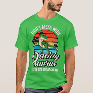 Daddysaurus Rex Dinosaur Daddy T-Rex Father's Day  T-Shirt
