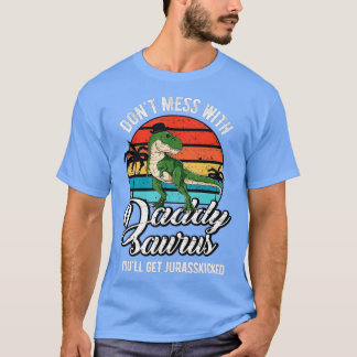 Daddysaurus Rex Dinosaur Daddy T-Rex Father's Day  T-Shirt