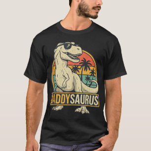 Daddysaurus T Rex Dinosaur Daddy Saurus Family T-Shirt
