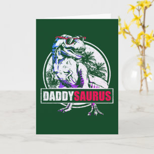 DaddySaurus T-rex Dinosaur Funny Fathers Day Card
