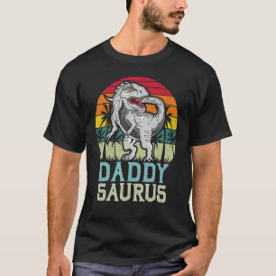 Daddysaurus Trex Dino Family Matching Trex Birthd T-Shirt