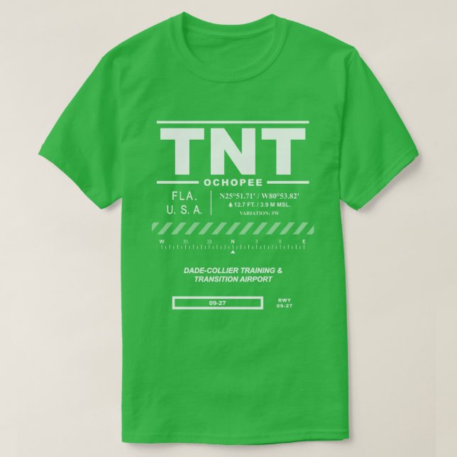 Dade Collier Training and Transition Airport TNT T-Shirt (Design Front)