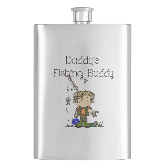 DADFISHINGBUDDY.png Flask (Front)
