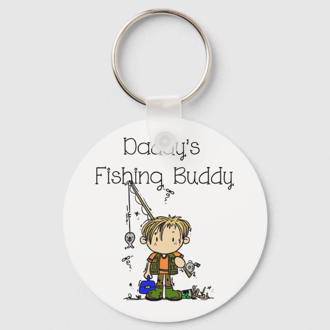 DADFISHINGBUDDY.png Keychain (Front)