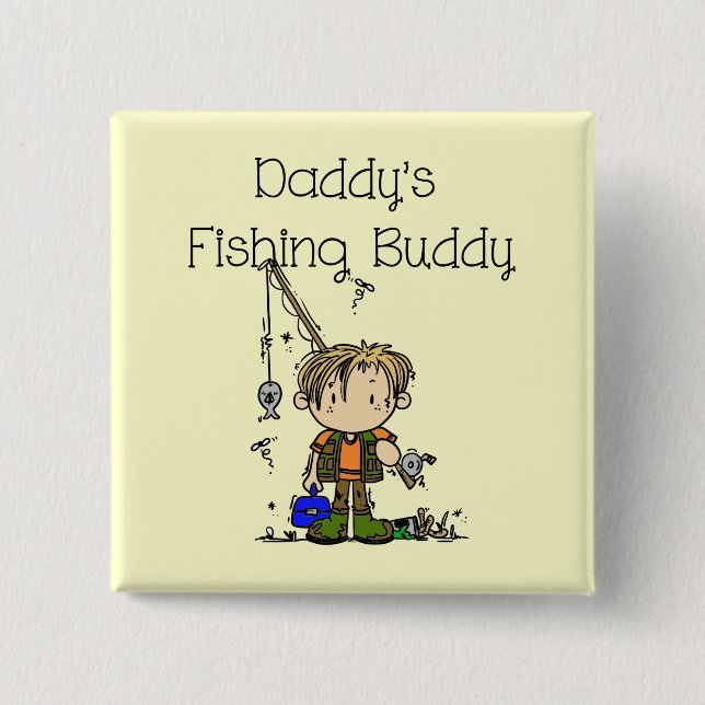 DADFISHINGBUDDY.png Pinback Button (Front)