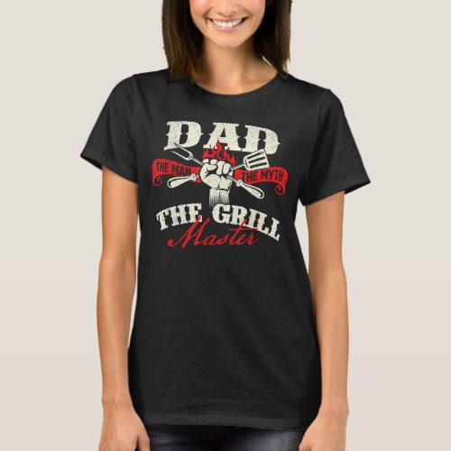Dadhe Manhe Mythhe Grill Master Grill BBQ Lover T_Shirt