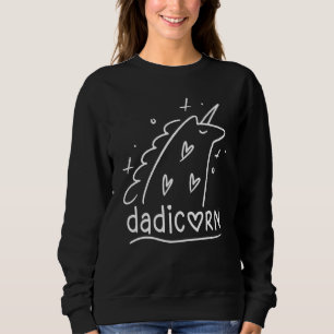 Dadicorn Unicorn Dad Family Matching Father's Day Sweatshirt