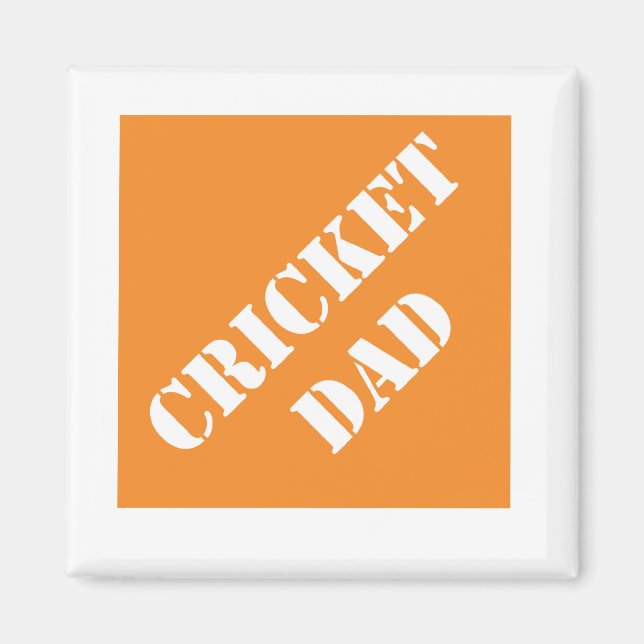 Dadisms Cricket Dad Magnet (Front)