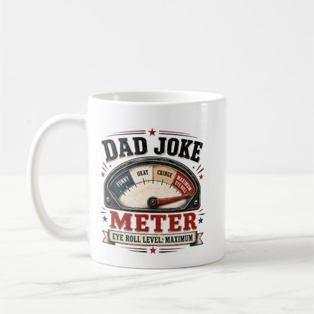 DadJoke Meter  Coffee Mug (Left)