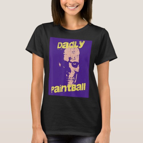 Dadly paintball pop style with a skull mask  T_Shirt