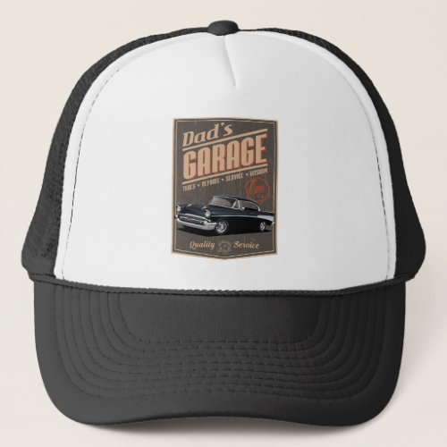 Dads 1957 Garage Trucker Hat