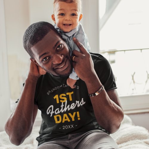Dads 1st Fathers Day T_Shirt