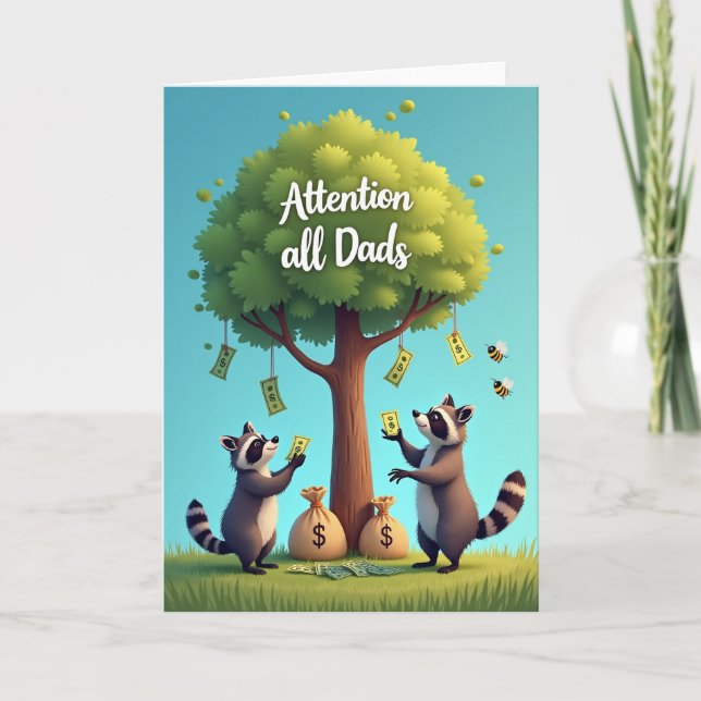 Dads Abundance Illustration Card (Front)