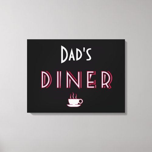 Dads Art Deco Diner Sign