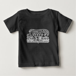 Dads Bar And Grill Grilling Ideas Baby T-Shirt