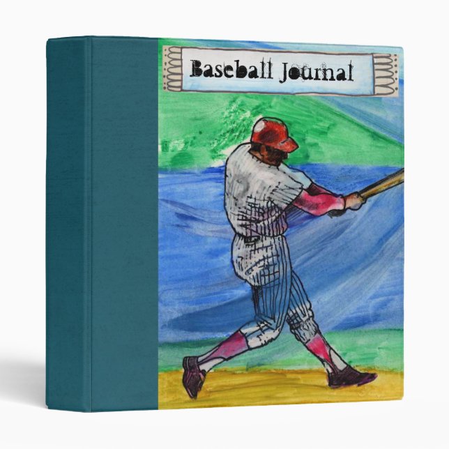 dads baseball journal 3 ring binder (Front/Spine)