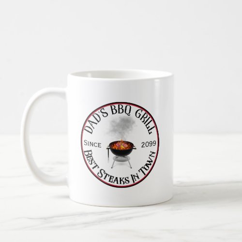 Dads BBQ Grill Best Steaks In Town Mug