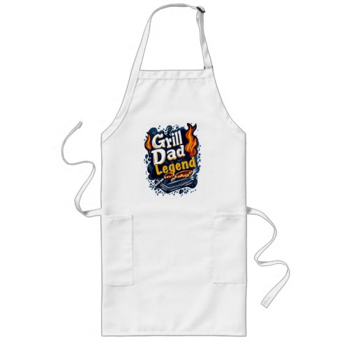 Dads BBQ Quotes Long Apron