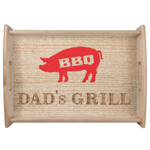 Dad's BBQ serving tray