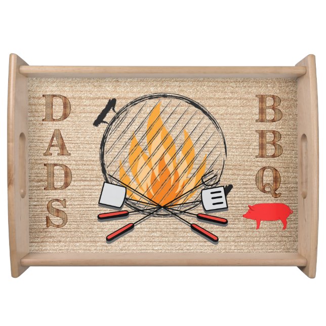 Dad's BBQ serving tray (Front)