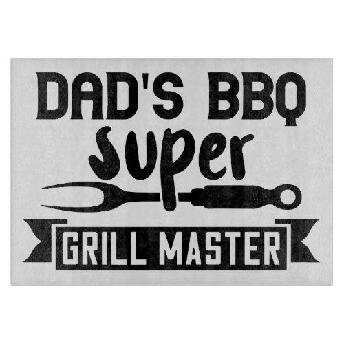 Dads bbq super grill master cutting board