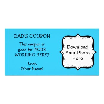 Dad's Birthday Coupon For Dad Card by Regella at Zazzle