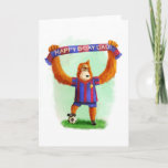 Dad's Birthday Football Orangutan Card