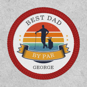Dads Birthday Golfing Funny Fathers Day Patch