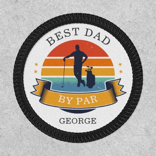 Dads Birthday Golfing Funny Gag Patch