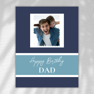 Dad's Birthday Personalized Photo Thank You Card