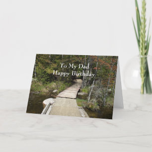 Dad's Birthday -Wooden Path Card