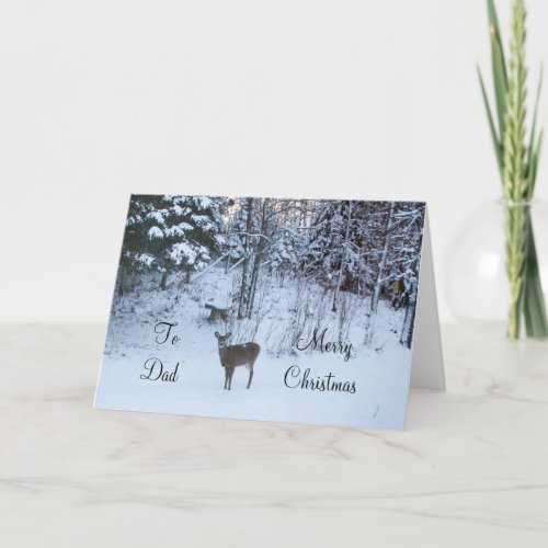 Dads Christmas_Deer Holiday Card