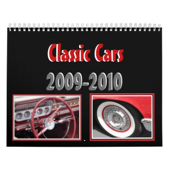 Dad's Classic Cars Calendar by sharpcreations at Zazzle