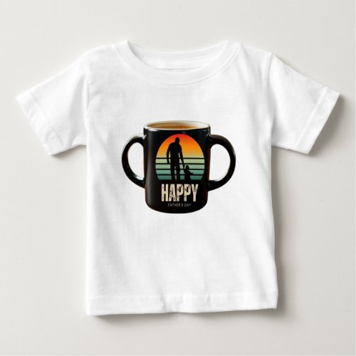 Dads Coffee Companion Baby T_Shirt