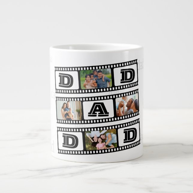 Dad's Coffee Mug Personalized with 4 photographs! (Front)