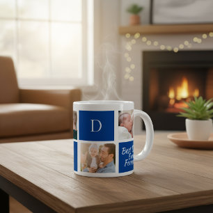 Dad's Collage photo, Capturing Precious Moment Giant Coffee Mug