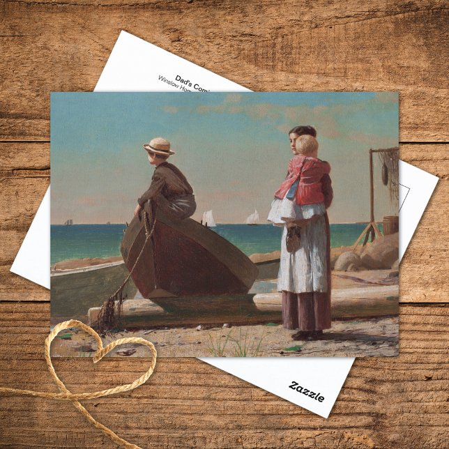 Dad's Coming Winslow Homer Fine Art Postcard (Creator Uploaded)