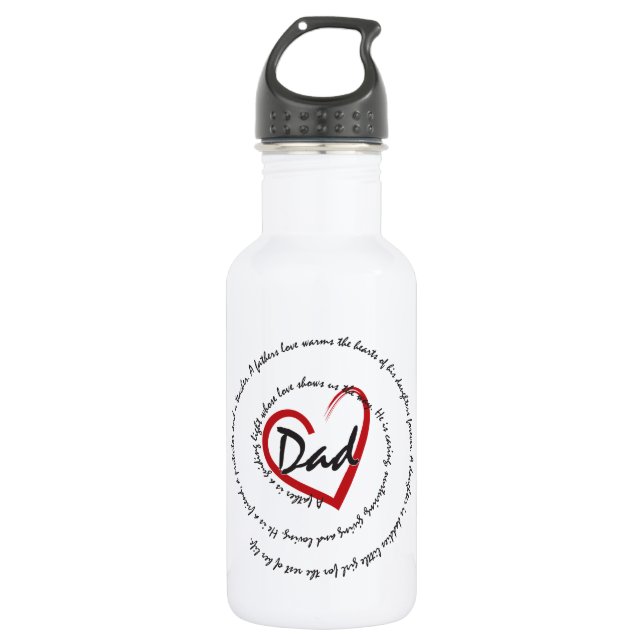 DADS - Dad Love Stainless Steel Water Bottle (Front)
